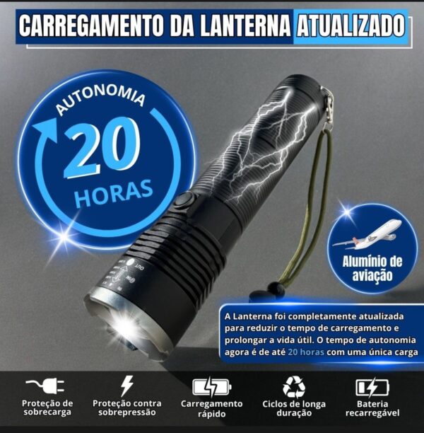 Lanterna Rural Longo Alcance - 800m – Potente para Pastoreio, Camping e Uso Diário - Image 2